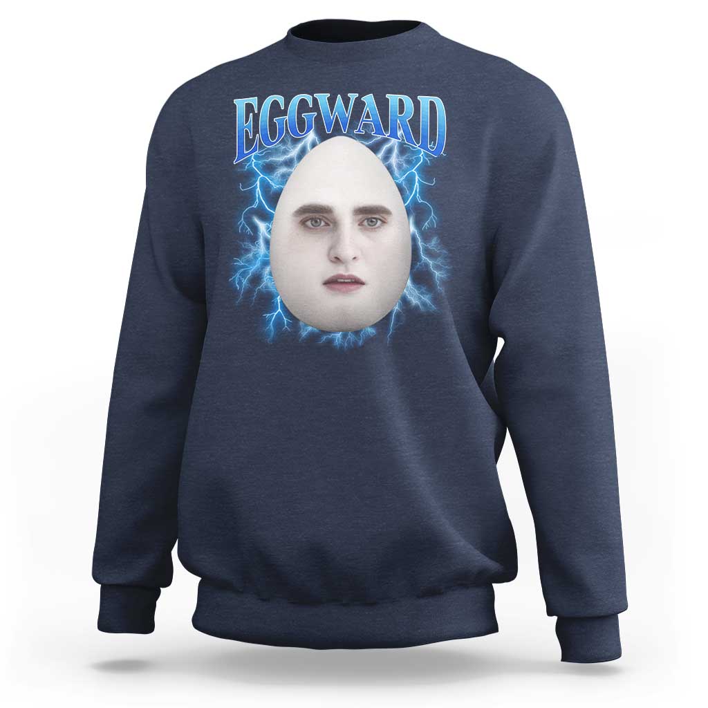 Eggward Sweatshirt Funny Unhinged Meme Gen Z Humor Bootleg Graphic - Wonder Print Shop