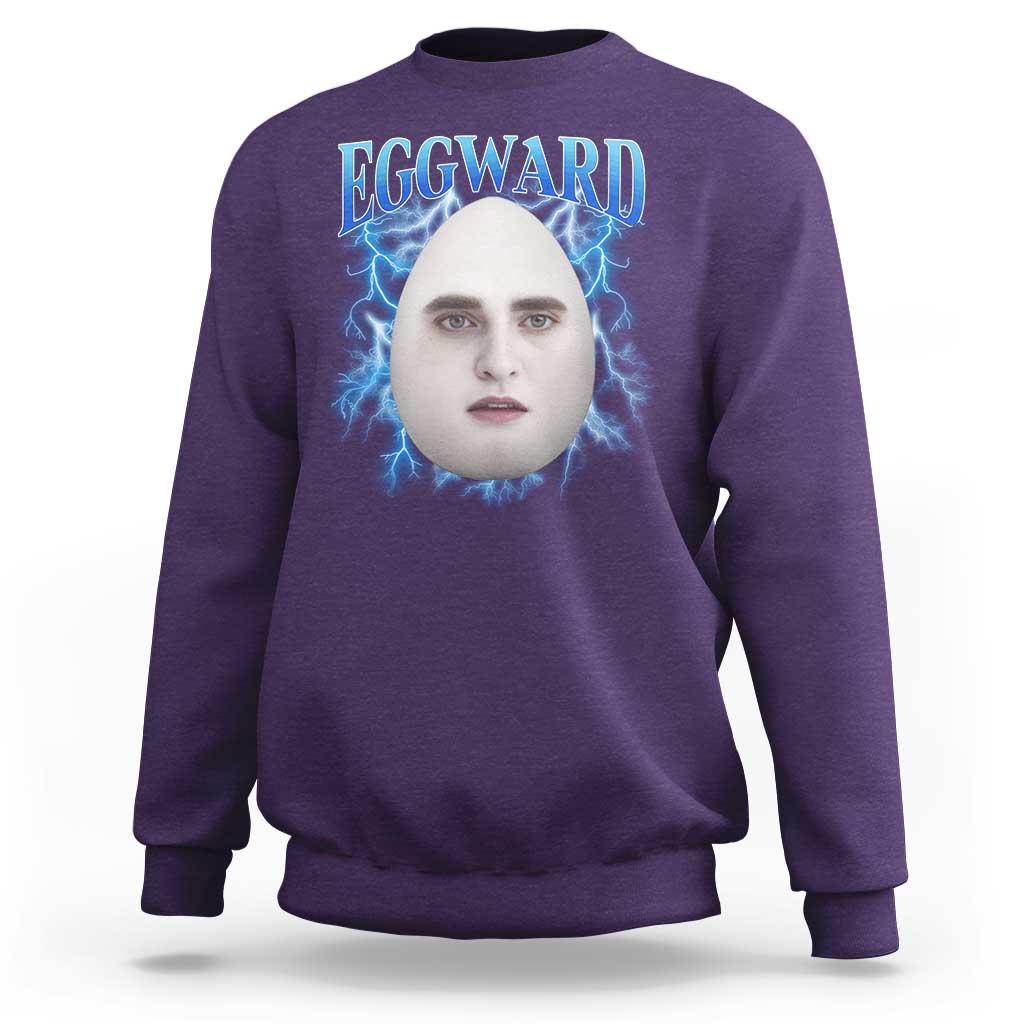 Eggward Sweatshirt Funny Unhinged Meme Gen Z Humor Bootleg Graphic - Wonder Print Shop