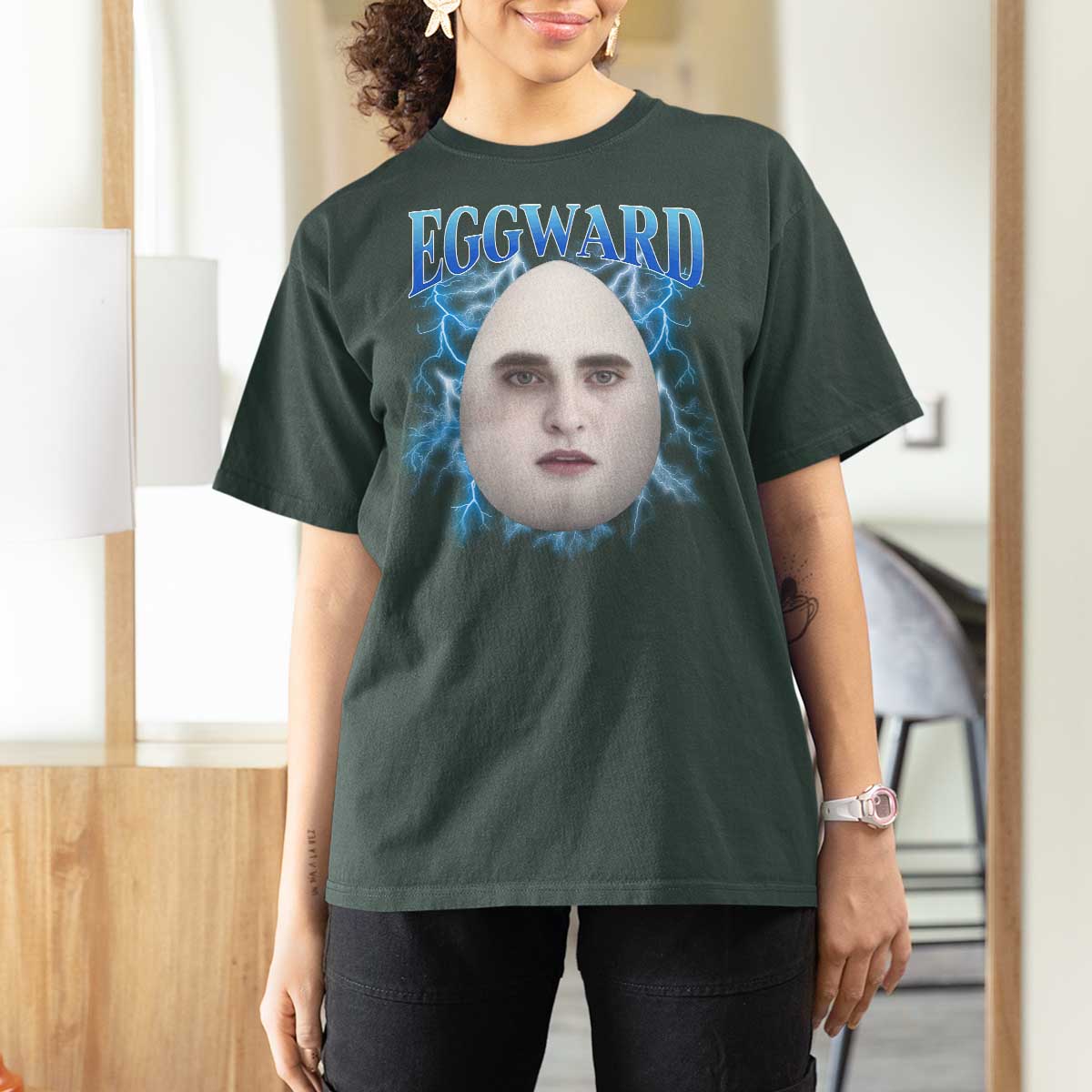 Eggward T Shirt For Women Funny Unhinged Meme Gen Z Humor Bootleg Graphic - Wonder Print Shop