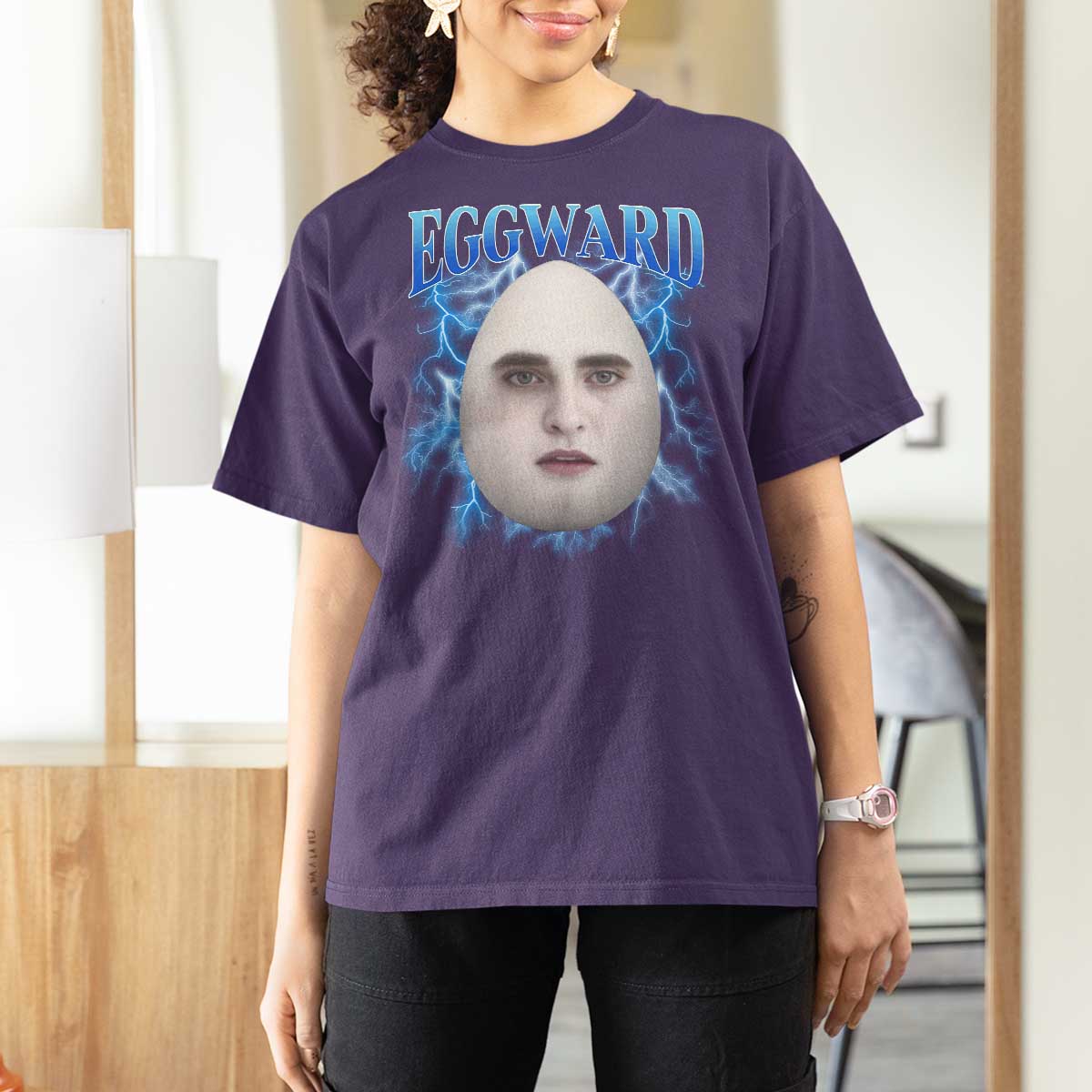 Eggward T Shirt For Women Funny Unhinged Meme Gen Z Humor Bootleg Graphic - Wonder Print Shop