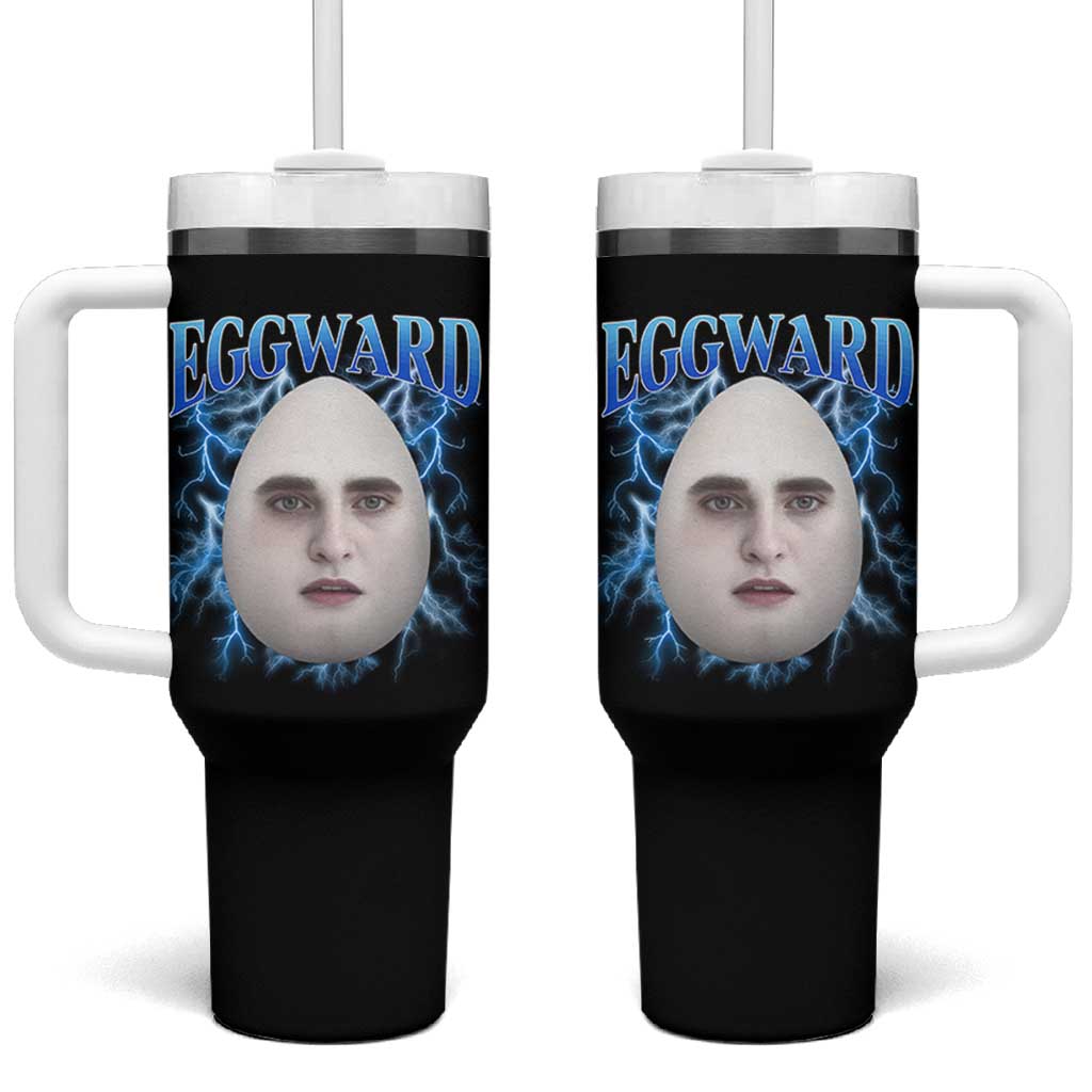 Eggward Tumbler With Handle Funny Unhinged Meme Gen Z Humor Bootleg Graphic - Wonder Print Shop