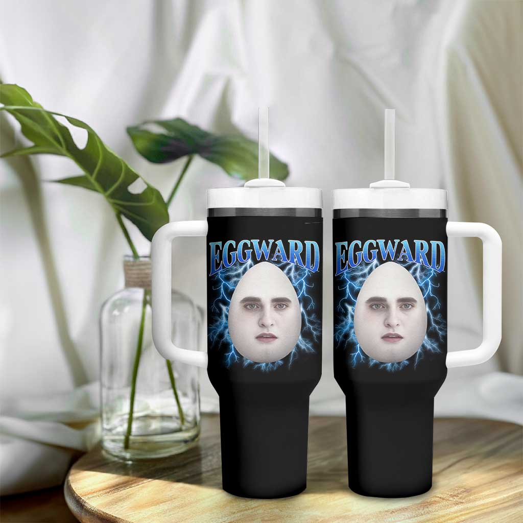 Eggward Tumbler With Handle Funny Unhinged Meme Gen Z Humor Bootleg Graphic - Wonder Print Shop