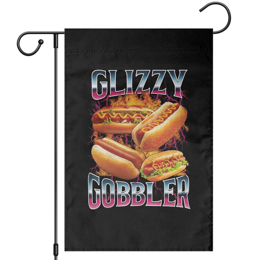 Glizzy Gobbler Garden Flag Vintage Hot Dog Meme Funny Foodie Gen Z - Wonder Print Shop