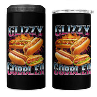 Glizzy Gobbler 4 in 1 Can Cooler Tumbler Vintage Hot Dog Meme Funny Foodie Gen Z - Wonder Print Shop