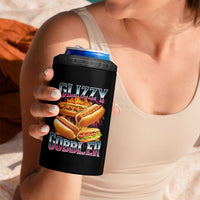 Glizzy Gobbler 4 in 1 Can Cooler Tumbler Vintage Hot Dog Meme Funny Foodie Gen Z - Wonder Print Shop