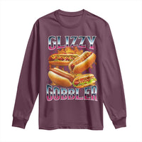 Glizzy Gobbler Long Sleeve Shirt Vintage Hot Dog Meme Funny Foodie Gen Z - Wonder Print Shop
