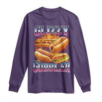 Glizzy Gobbler Long Sleeve Shirt Vintage Hot Dog Meme Funny Foodie Gen Z - Wonder Print Shop