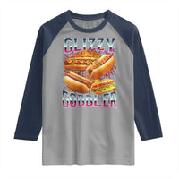 Glizzy Gobbler Raglan Shirt Vintage Hot Dog Meme Funny Foodie Gen Z - Wonder Print Shop