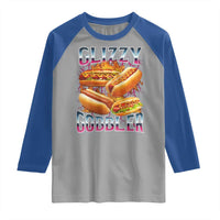 Glizzy Gobbler Raglan Shirt Vintage Hot Dog Meme Funny Foodie Gen Z - Wonder Print Shop