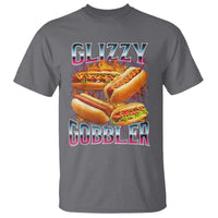 Glizzy Gobbler T Shirt Vintage Hot Dog Meme Funny Foodie Gen Z - Wonder Print Shop