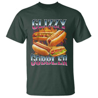 Glizzy Gobbler T Shirt Vintage Hot Dog Meme Funny Foodie Gen Z - Wonder Print Shop