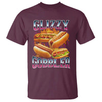 Glizzy Gobbler T Shirt Vintage Hot Dog Meme Funny Foodie Gen Z - Wonder Print Shop
