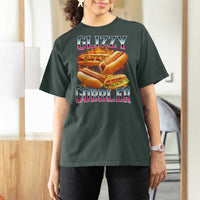 Glizzy Gobbler T Shirt For Women Vintage Hot Dog Meme Funny Foodie Gen Z - Wonder Print Shop