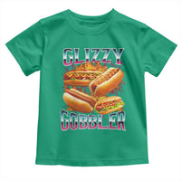 Glizzy Gobbler Toddler T Shirt Vintage Hot Dog Meme Funny Foodie Gen Z - Wonder Print Shop