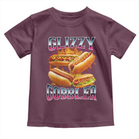 Glizzy Gobbler Toddler T Shirt Vintage Hot Dog Meme Funny Foodie Gen Z - Wonder Print Shop
