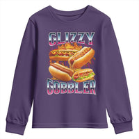 Glizzy Gobbler Youth Sweatshirt Vintage Hot Dog Meme Funny Foodie Gen Z - Wonder Print Shop