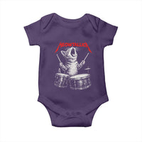 Rock On Vintage Drummer Cat Baby Onesie Vintage 90s 80s Band Style Gift for Cat Owners - Wonder Print Shop