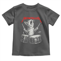 Rock On Vintage Drummer Cat Toddler T Shirt Vintage 90s 80s Band Style Gift for Cat Owners - Wonder Print Shop