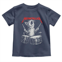 Rock On Vintage Drummer Cat Toddler T Shirt Vintage 90s 80s Band Style Gift for Cat Owners - Wonder Print Shop