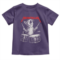 Rock On Vintage Drummer Cat Toddler T Shirt Vintage 90s 80s Band Style Gift for Cat Owners - Wonder Print Shop