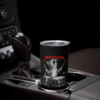 Rock On Vintage Drummer Cat Tumbler Cup Vintage 90s 80s Band Style Gift for Cat Owners - Wonder Print Shop