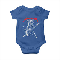 Funny Cat Playing Guitar Baby Onesie Vintage 90s Classic Rock Star Cat Graphic Rock and Roll - Wonder Print Shop