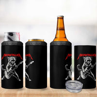 Funny Cat Playing Guitar 4 in 1 Can Cooler Tumbler Vintage 90s Classic Rock Star Cat Graphic Rock and Roll - Wonder Print Shop