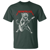 Funny Cat Playing Guitar T Shirt Vintage 90s Classic Rock Star Cat Graphic Rock and Roll - Wonder Print Shop