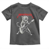 Funny Cat Playing Guitar Toddler T Shirt Vintage 90s Classic Rock Star Cat Graphic Rock and Roll - Wonder Print Shop
