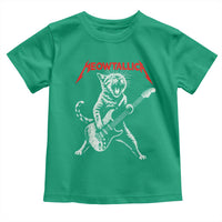 Funny Cat Playing Guitar Toddler T Shirt Vintage 90s Classic Rock Star Cat Graphic Rock and Roll - Wonder Print Shop