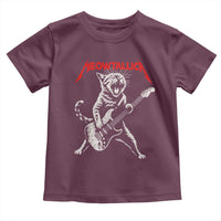 Funny Cat Playing Guitar Toddler T Shirt Vintage 90s Classic Rock Star Cat Graphic Rock and Roll - Wonder Print Shop