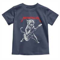 Funny Cat Playing Guitar Toddler T Shirt Vintage 90s Classic Rock Star Cat Graphic Rock and Roll - Wonder Print Shop