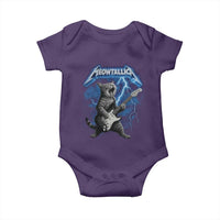 Funny Cat Playing Guitar Baby Onesie Vintage 90s Style Bootleg Graphic Rock Star Rock Cat - Wonder Print Shop