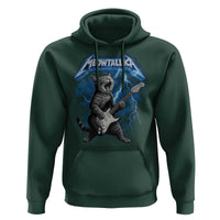 Funny Cat Playing Guitar Hoodie Vintage 90s Style Bootleg Graphic Rock Star Rock Cat - Wonder Print Shop