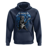 Funny Cat Playing Guitar Hoodie Vintage 90s Style Bootleg Graphic Rock Star Rock Cat - Wonder Print Shop