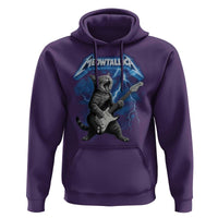 Funny Cat Playing Guitar Hoodie Vintage 90s Style Bootleg Graphic Rock Star Rock Cat - Wonder Print Shop