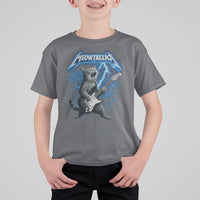 Funny Cat Playing Guitar T Shirt For Kid Vintage 90s Style Bootleg Graphic Rock Star Rock Cat - Wonder Print Shop