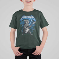 Funny Cat Playing Guitar T Shirt For Kid Vintage 90s Style Bootleg Graphic Rock Star Rock Cat - Wonder Print Shop