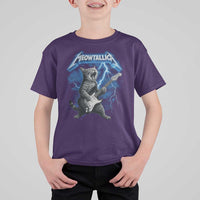 Funny Cat Playing Guitar T Shirt For Kid Vintage 90s Style Bootleg Graphic Rock Star Rock Cat - Wonder Print Shop