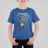 Funny Cat Playing Guitar T Shirt For Kid Vintage 90s Style Bootleg Graphic Rock Star Rock Cat - Wonder Print Shop