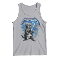 Funny Cat Playing Guitar Tank Top Vintage 90s Style Bootleg Graphic Rock Star Rock Cat - Wonder Print Shop
