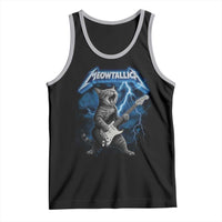 Funny Cat Playing Guitar Tank Top Vintage 90s Style Bootleg Graphic Rock Star Rock Cat - Wonder Print Shop