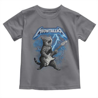 Funny Cat Playing Guitar Toddler T Shirt Vintage 90s Style Bootleg Graphic Rock Star Rock Cat - Wonder Print Shop