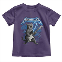 Funny Cat Playing Guitar Toddler T Shirt Vintage 90s Style Bootleg Graphic Rock Star Rock Cat - Wonder Print Shop
