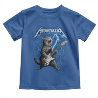Funny Cat Playing Guitar Toddler T Shirt Vintage 90s Style Bootleg Graphic Rock Star Rock Cat - Wonder Print Shop