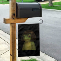 Funny Frog Bob Haircut Meme Garden Flag Silly Toad Trends - Wonder Print Shop
