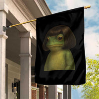 Funny Frog Bob Haircut Meme Garden Flag Silly Toad Trends - Wonder Print Shop