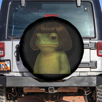 Funny Frog Bob Haircut Meme Spare Tire Cover Silly Toad Trends - Wonder Print Shop