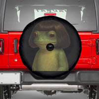 Funny Frog Bob Haircut Meme Spare Tire Cover Silly Toad Trends - Wonder Print Shop
