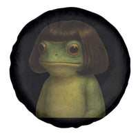 Funny Frog Bob Haircut Meme Spare Tire Cover Silly Toad Trends - Wonder Print Shop